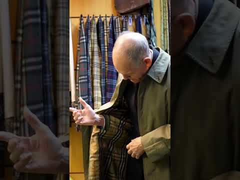 David Saxby talking about mens Raincoats ✨🧥✨ Burberry part 2 of 3 #shorts #mensfashion #burberry