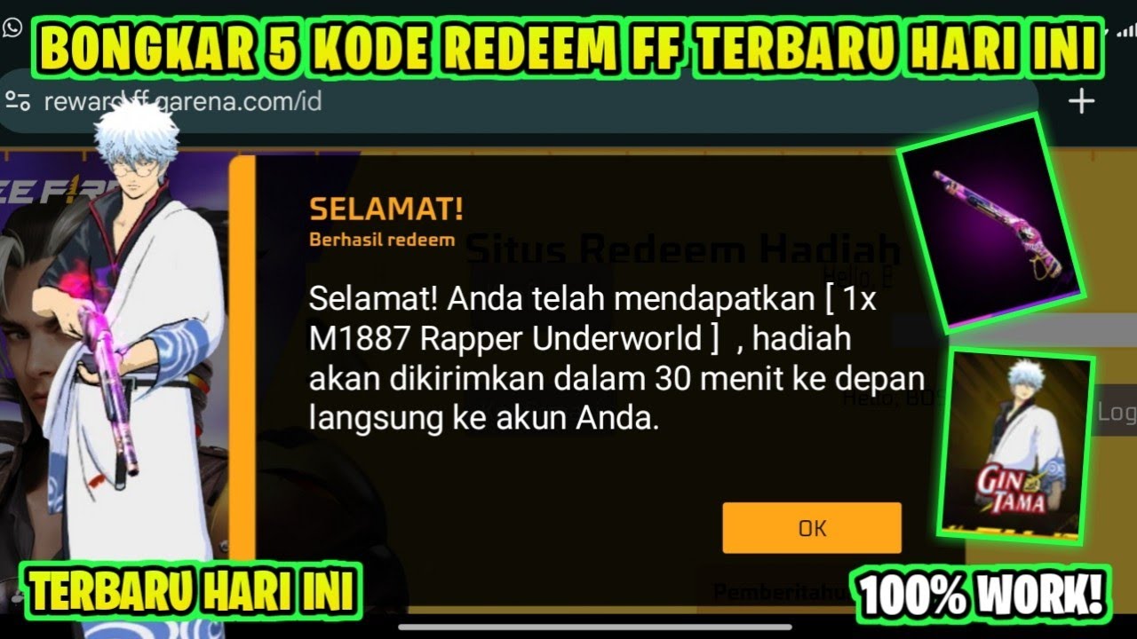 KODE REDEEM FREE FIRE TERBARU 25 APRIL 2026 HARI INI
