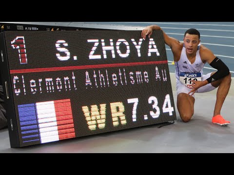 Miramas 2020 : Record du monde juniors du 60 m haies de Sasha Zhoya en 7''34 (U20 World Record)
