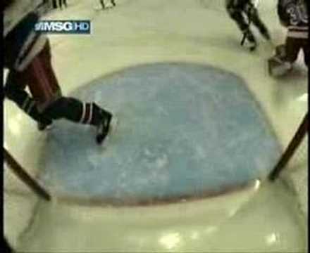 NHL Goalie Ty Conklin Gaffe Leads To Beautiful Save 3/18/08
