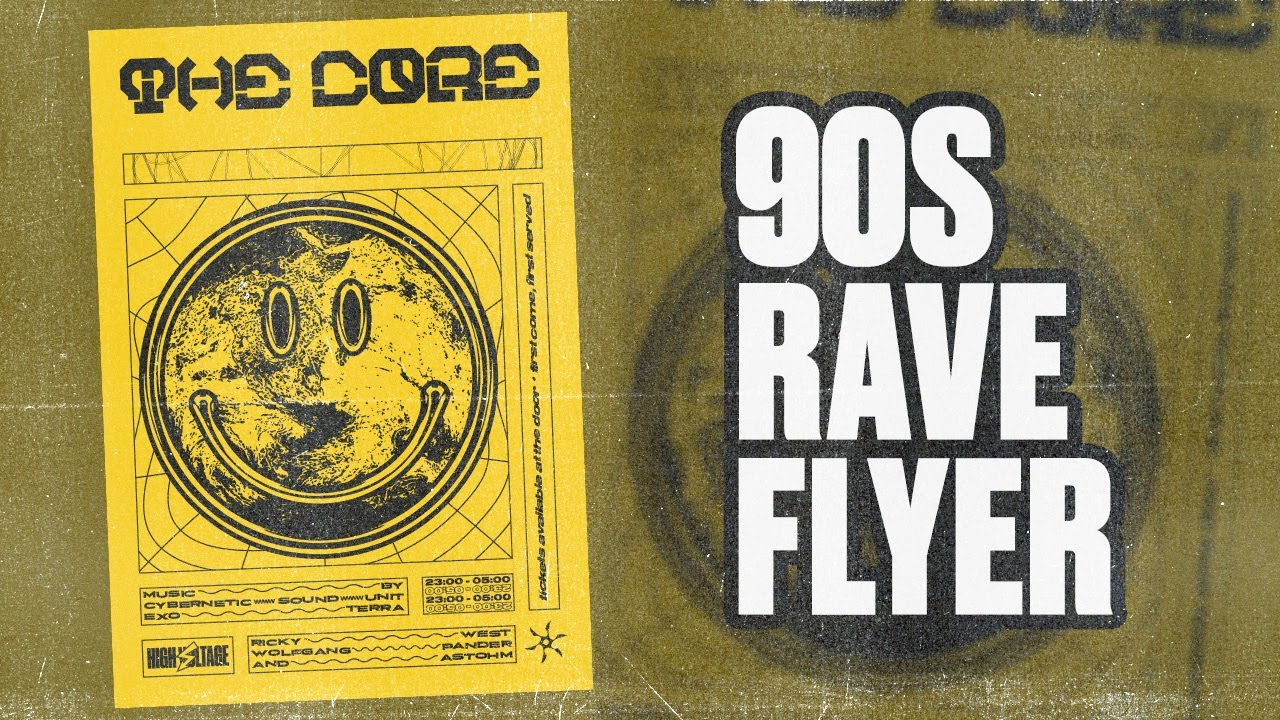 How to make a 90s Rave Flyer!
