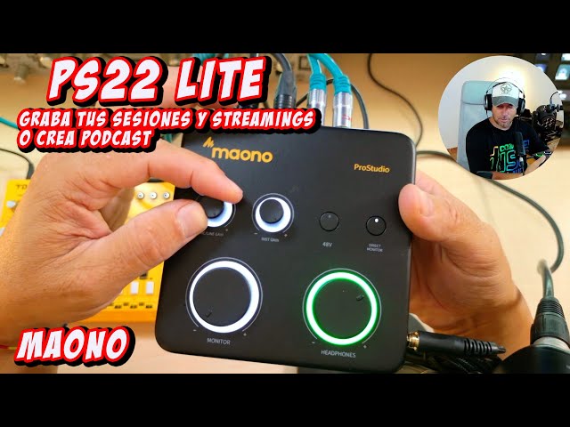 Vídeo relacionado con MAONO Mezclador de audio para PC: interfaz con entrada XLR 24-bit/192 kHz software de enrutamiento LOOPBACK ASIO controlador para grabación de música, estudio en casa, guitarra, podcast, streaming