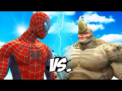 Spider-Man vs Rhino - Epic Superheroes Battle Video