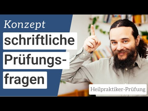 Konzept hinter den Prüfungsfragen verstehen - Heilpraktiker - Heilpraktiker für Psychotherapie