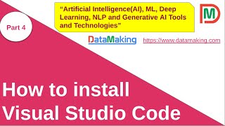 How to install Visual Studio Code on Ubuntu 24.04 | VS Code IDE | Part 4 | DM | DataMaking