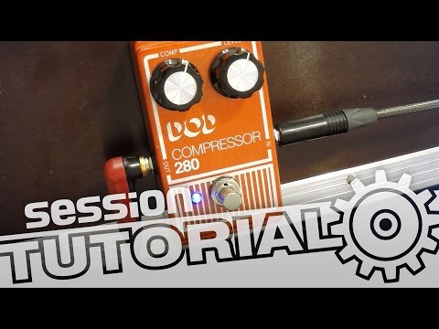 How to use a compressor for electric guitar | session tutorial
