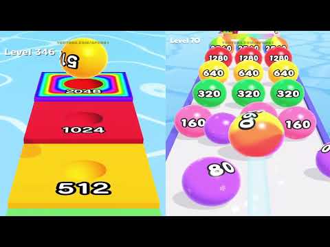Ball Run 2048 VS Ball Master 2048 - All Levels Gameplay Android iOS Ep 2