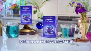 Bigelow Tea Butterfly Pea Flower Vanilla Midnight Hot Tea Video