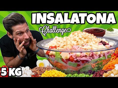 5 KG DI INSALATONA CHALLENGE - (Insalata da record) - MAN VS FOOD