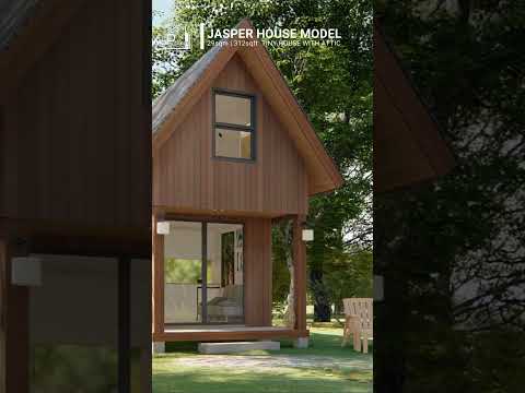 312sqft TINY HOUSE WITH ATTIC  #tinyhouse #mostwatchedtinyhouse #budgethousedesign #diyhousekit