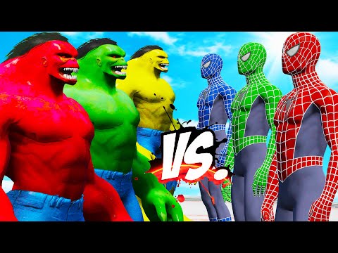 TEAM SPIDER-MAN VS TEAM HULK 2099 - EPIC SUPERHEROES WAR