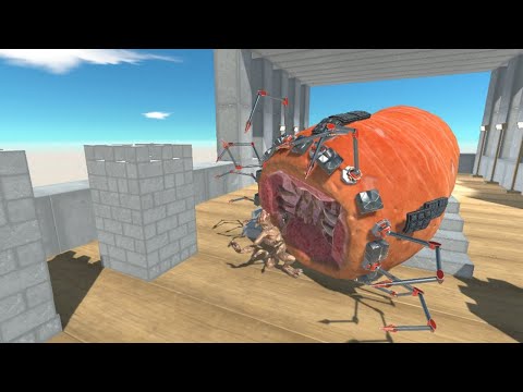 Cyborg Titan Blade Worm in Temple vs ALL UNITS Animal Revolt Battle Simulator