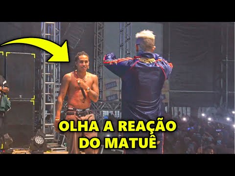 I crashed Matuê's show.