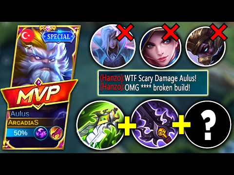 Crazy Damage Build!!🔥Aulus Broken Damage Build | Aulus Best Build and Emblem 2023