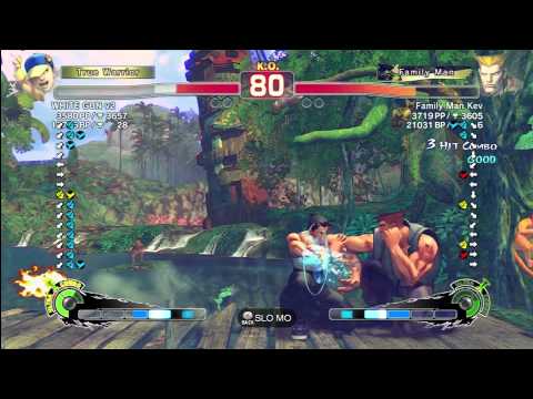 white gun V2 (Yun) vs Family Man Kev (Guile)