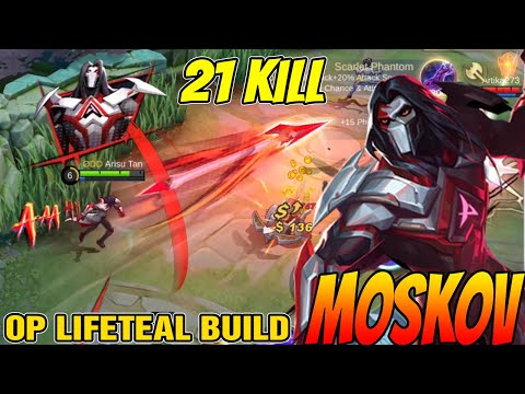Almost SAVAGE! OP Lifesteal Moskov Delete Enemy - Build Top 1 Global Moskov - Moskov Best Build 2022