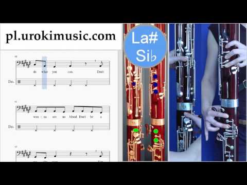 Nauka Gry Na Fagocie Michael Jackson - Beat It Nuty Poradnik Część 2 um-i463