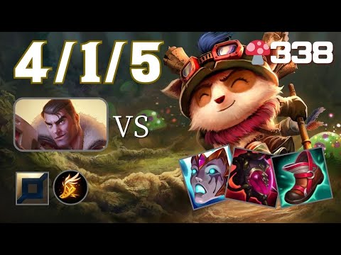 🍄338【Challenger/BR】TOP　Teemo vs Jayce【SN:Arthur Lanches】【Patch14.15】