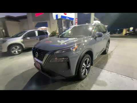 CRAZY NEW BOULDER GRAY PEARL 2021 NISSAN ROGUE SL POV DRIVING, WALK AROUND