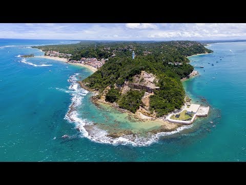 Drone Sobrevoando a Morro de São Paulo , Cairu, Bahia,