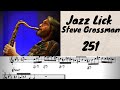 Jazz Lick-Steve Grossman 251