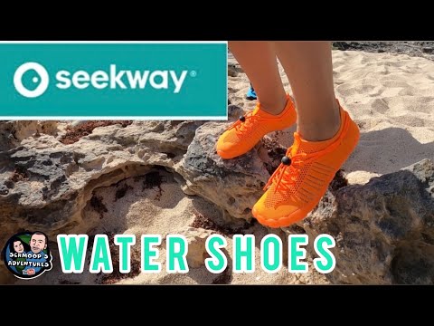 Part of a video titled We Tried Seekway Water Shoes - YouTube