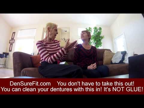 Why do we LOVE this new denture stuff? It's NOT adhesive!