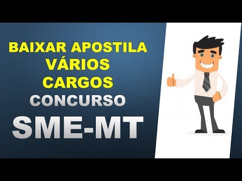 BAIXAR APOSTILA Prefeitura de Cuiabá - MT (SME)