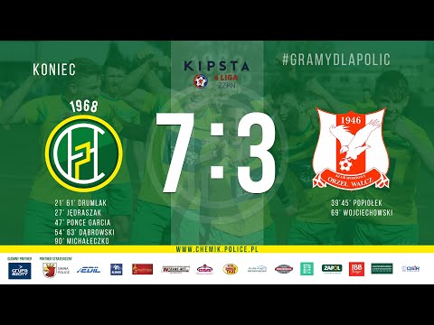 Chemik Police - Orzeł Wałcz 7:3 (Bramki z meczu)