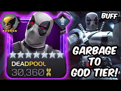 Buffed 7 Star Deadpool X-Force Gameplay - GARBAGE TO GOD TIER - Marvel Contest of Champions