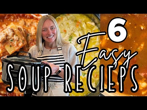 6 Easy & Delicious CROCKPOT Soup Recipes you will LOVE! | Molly Purcell