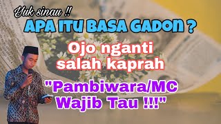 Download lagu APA ITU BAHASA GADON ? | MC BAHASA JAWA mp3