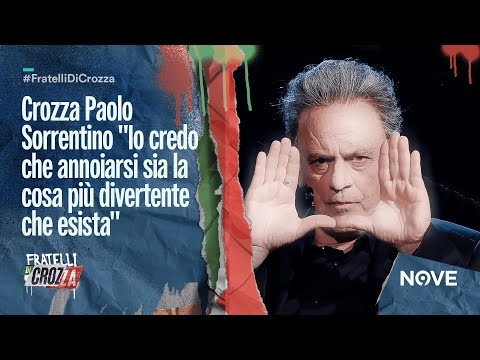 Crozza Paolo Sorrentino "Io credo che annoiarsi sia la cosa più divertente che esista"