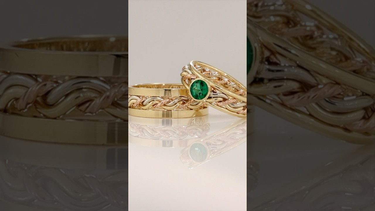 This week’s rings! #jewelry weddingring #ringmaking #gemstones #weddingrings