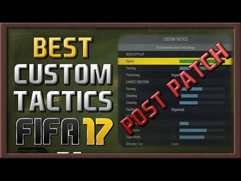 NEW BEST CUSTOM TACTICS FOR FIFA 17: POST-PATCHES