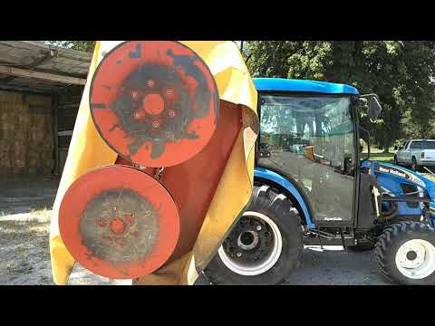 Cutting Hay with the Tar River Drum Mower