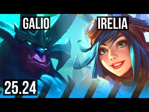 GALIO vs IRELIA (MID) | KR Master | 25.24