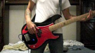The Material Before the Ship goes down bass cover