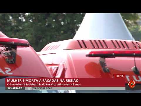 Mulher é morta a facadas em São Sebastião do Paraíso