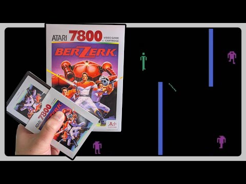 Berzerk 7800 vs 2600 Enhanced Edition on Atari+