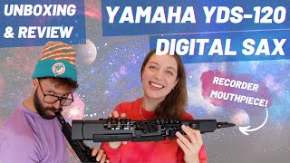 Video thumbnail for Yamaha YDS-120 Digital Saxophone - with recorder mouthpiece! | Unboxing & Review by Sarah Jeffery / Team Recorder