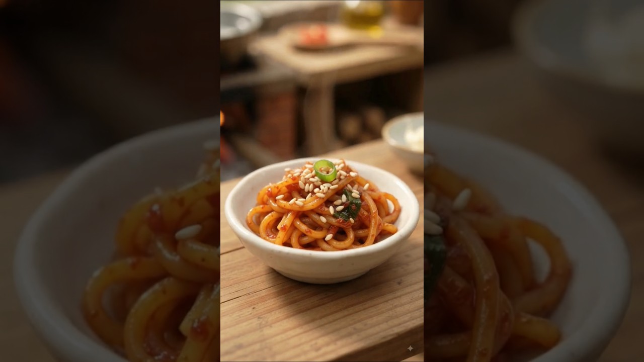 ASMR Miniature Cooking: Cheesy Spicy Korean Noodles 🌶️🧀🍜 #SpicyNoodles #KoreanFood #asmr