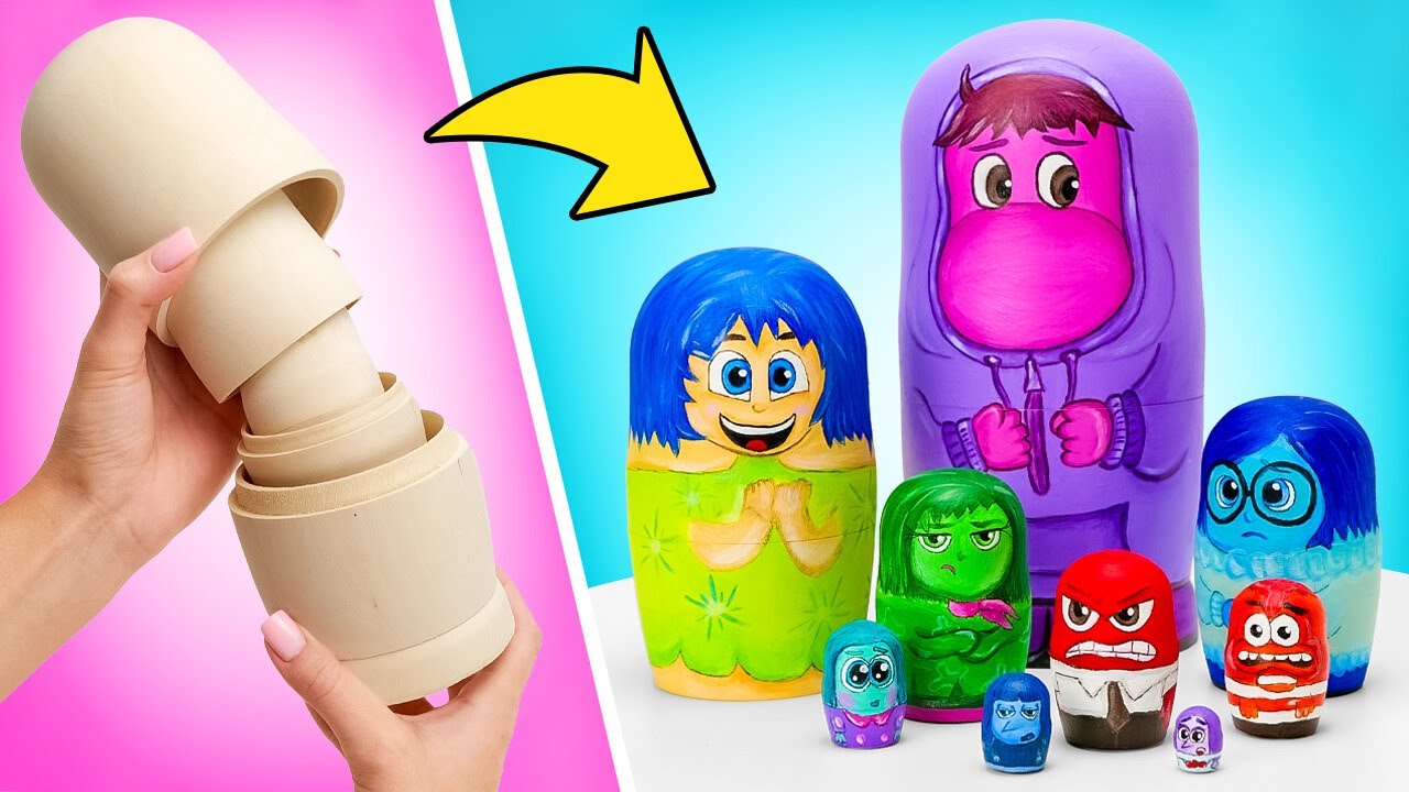 Want to Bring Emotions to Life🌟? Magic of Inside Out Doll Crafts with Slick Slime Sam's Maker World