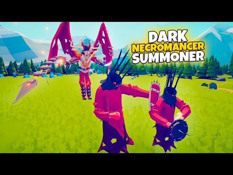 DARK NECROMANCER (SUMMONER) vs EVERY FACTION | TABS Modded Gameplay