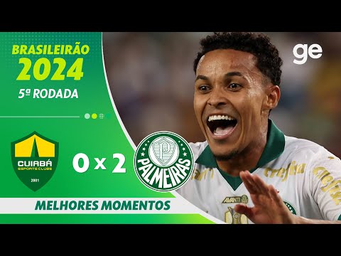 Gols e lances de Cuiabá x Palmeiras