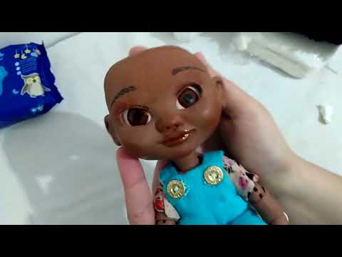 Vídeo de processo | Boneca articulada em biscuit (estilo BJD) - 2020 | Pale Light Dolls