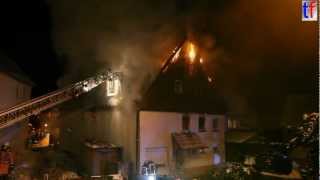 preview picture of video 'Structure Fire Private Dwelling / Wohnhausbrand, Göppingen-Maitis, GERMANY, 2010-12-18'