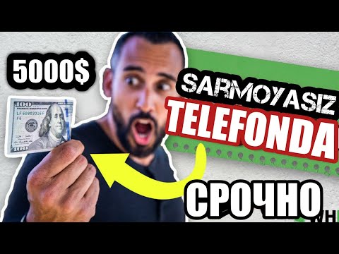 5000$ DOLLAR Telefonda pul ishlash shoshiling Tezkor 2021