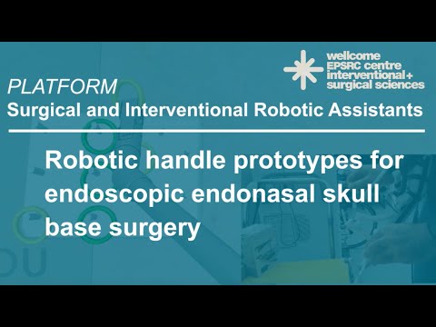 Robotic handle prototypes for endoscopic endonasal skull base surgery