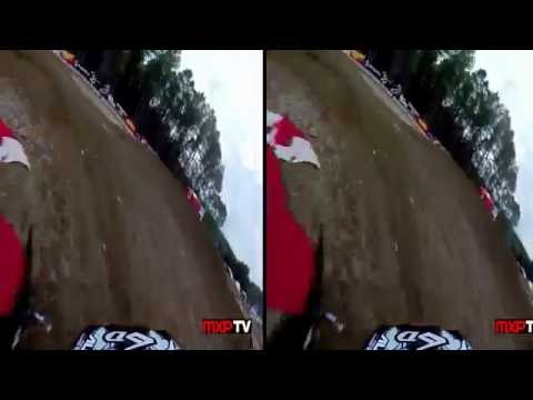 SBS - VR - HELMET CAM RJ Hampshire   Mini O's Supercross   250 Pro Sport Heat Race MXPTV
